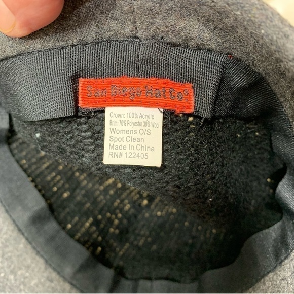 San Diego Hat Co Feminin Neutral Black Gray Knit Wool Blend Bucket Hat One Size - Picture 8 of 11